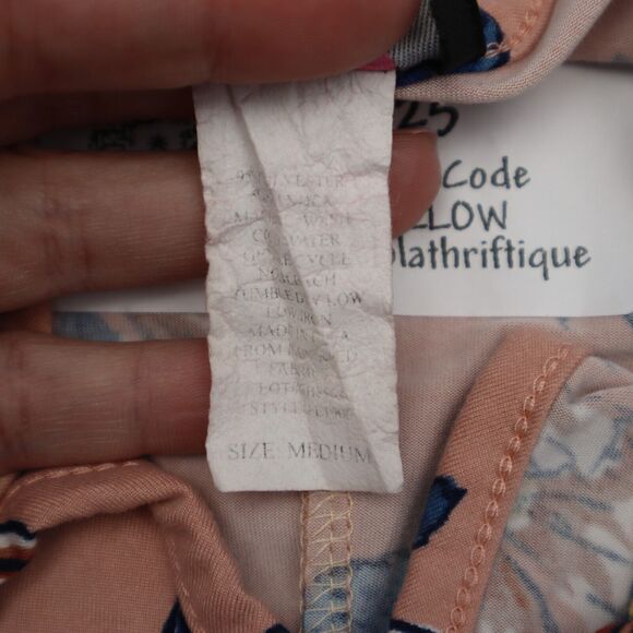 Top Fashion New York Shirt Womens M Pink Sleeveless Floral Print Loose Top - Picture 3 of 13